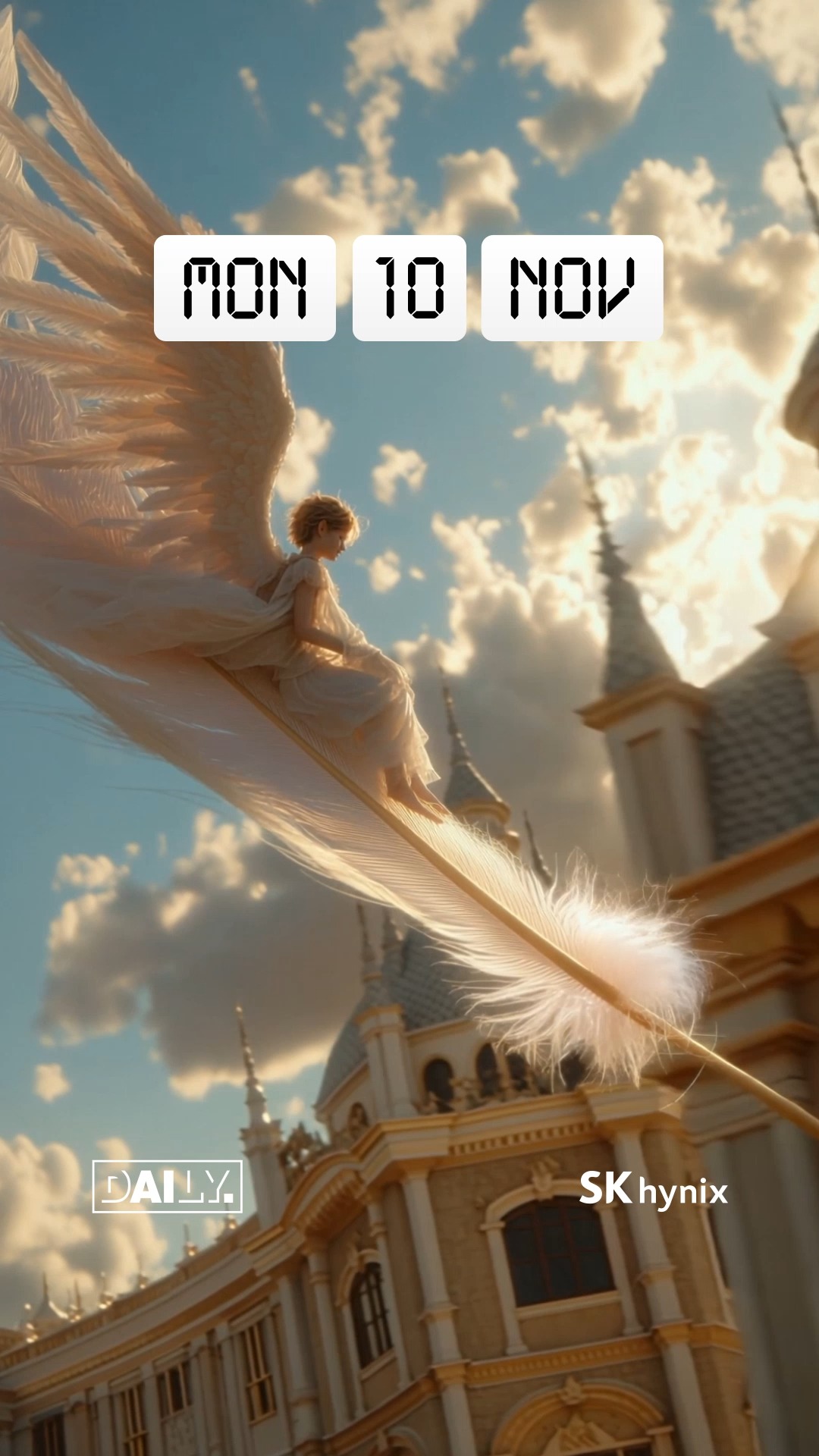 순백의 깃털을 타고, 하늘을 가르는 천사의 여정

FULL STACK AI MEMORY CREATOR SK하이닉스 소식이 궁금하다면, SK하이닉스 공식계정(@skhynix_official)을 팔로우 해주세요 👏👏

*생성형 AI를 활용해 제작하였습니다.

#SK하이닉스 #DAILY #AI #AI메모리 #라이딩 #RIDING #천사 #깃털 #날개