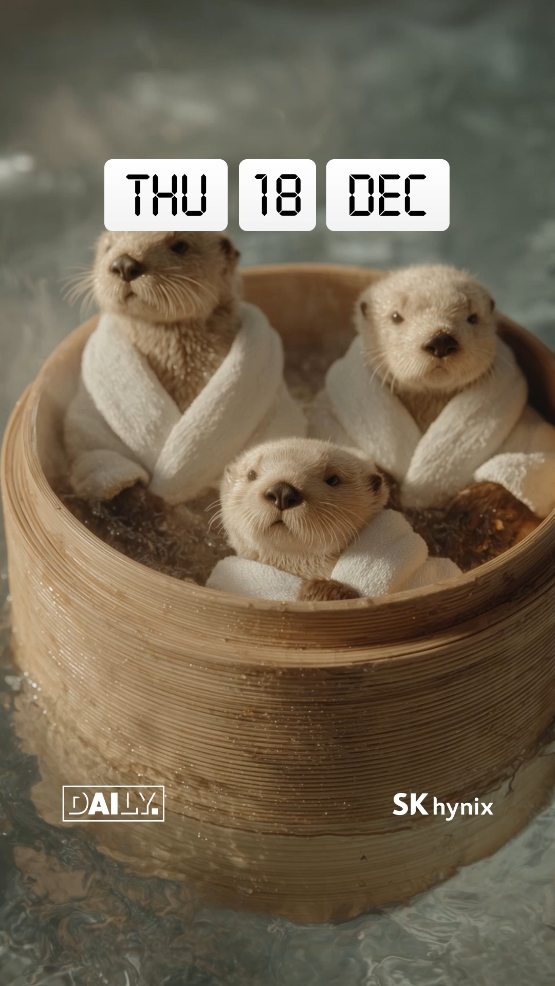 조개 깨고 나서 찾아온 힐링 타임

FULL STACK AI MEMORY CREATOR SK하이닉스 소식이 궁금하다면, SK하이닉스 공식계정(@SKHYNIX_OFFICIAL)을 팔로우 해주세요 👏👏

*생성형 AI를 활용해 제작하였습니다.

#SK하이닉스 #DAILY #AI #AI메모리 #미니어처 #MINIATURE #해달 #온천 #힐링