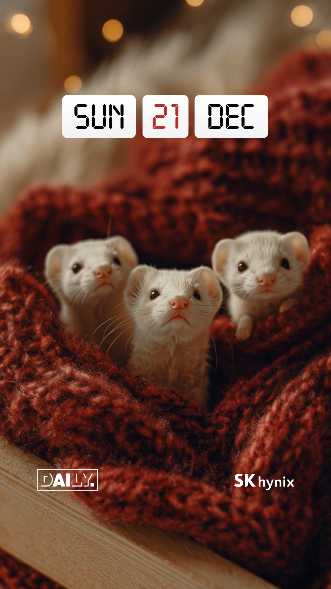 추운 날씨엔 역시 목도리가 최고야

FULL STACK AI MEMORY CREATOR SK하이닉스 소식이 궁금하다면, SK하이닉스 공식계정(@SKHYNIX_OFFICIAL)을 팔로우 해주세요 👏👏

*생성형 AI를 활용해 제작하였습니다.

#SK하이닉스 #DAILY #AI #AI메모리 #미니어처 #MINIATURE #목도리 #추위 #담비