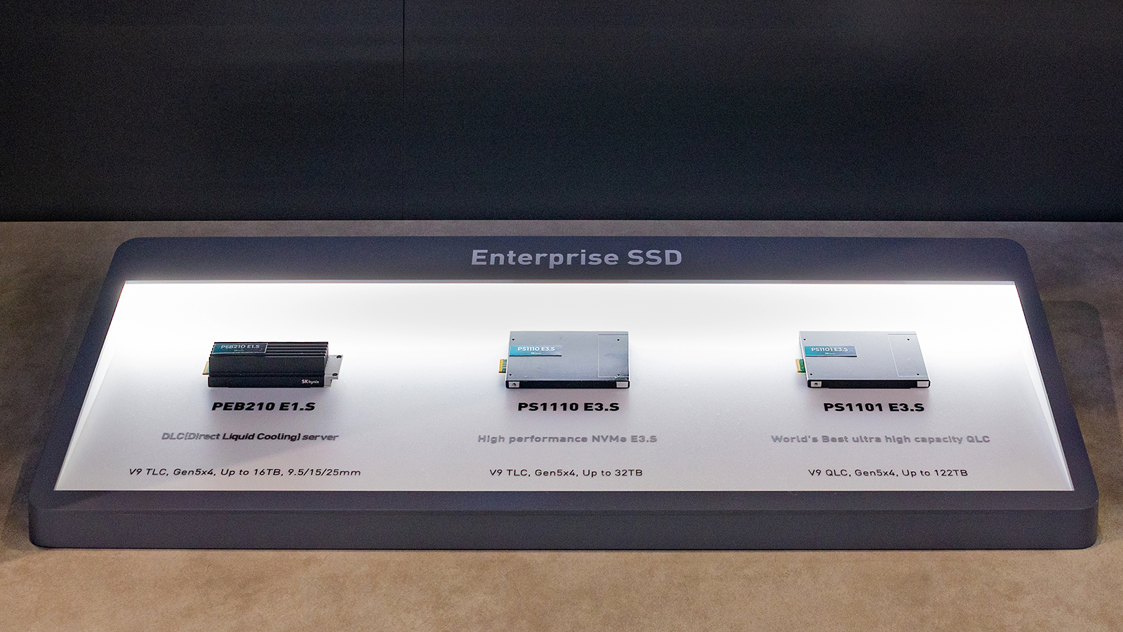 SK하이닉스의 AI 데이터센터용 eSSD 제품 라인업
